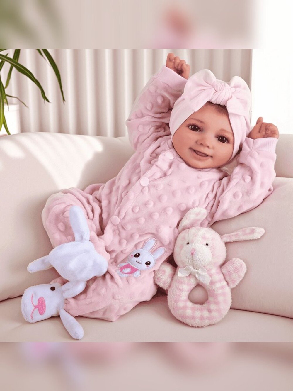 17 inch Reborn Baby Dolls baby doll with Soft Cloth Body Real Life Baby Dolls